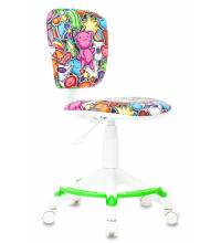 Кресло детское CH-W204/F мультиколор маскарад крестовина пластик подст.для ног пластик белый