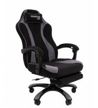 Игровое кресло Chairman game 35 Россия текстиль черно-серый