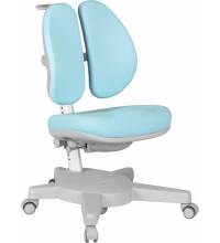 Кресло детское Cactus CS-CHR-3604BL голубой крестов. пластик серый