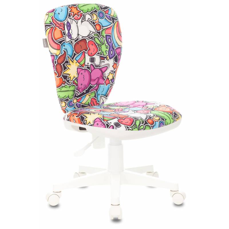 Кресло детское Бюрократ KD-W10 мультиколор маскарад крестовина пластик пластик белый главное фото