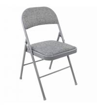 Стул складной  "Golf Plus CF-003 КОМФОР"Т, серый каркас, серая ткань, 532890