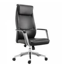 Кресло руководителя PREMIUM Jazz EX-757, синхромеханизм, алюминий, экокожа, черное