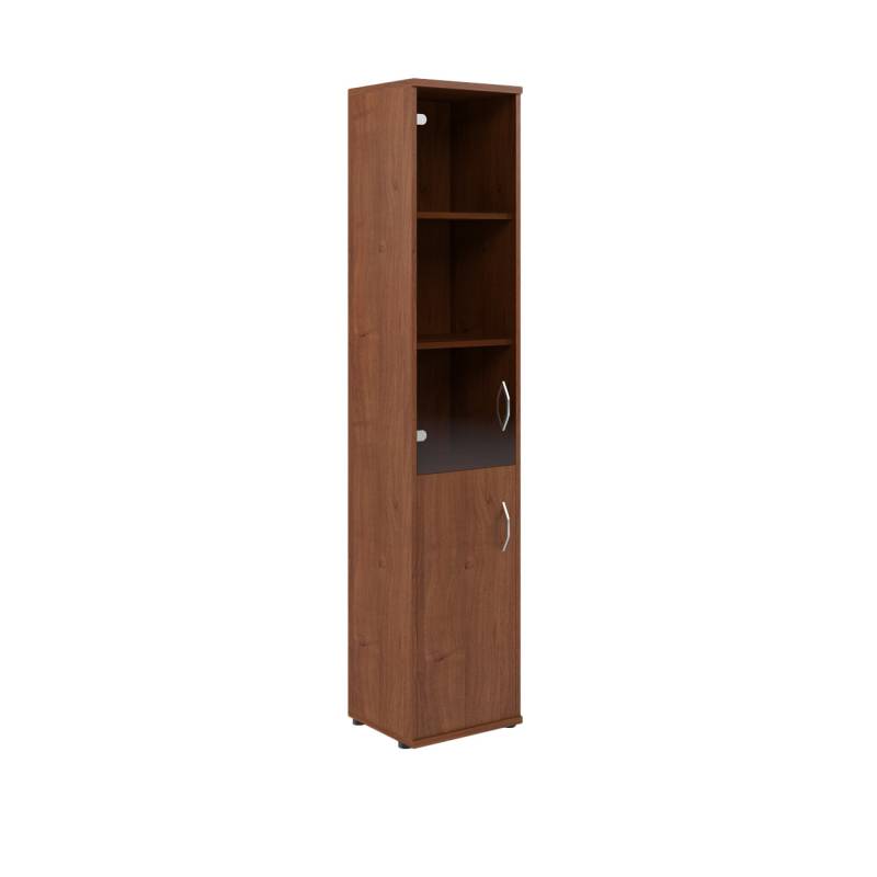 Шкаф колонка комбинированная СУ-1.2(L) Орех Французcкий 406*365*1975  главное фото