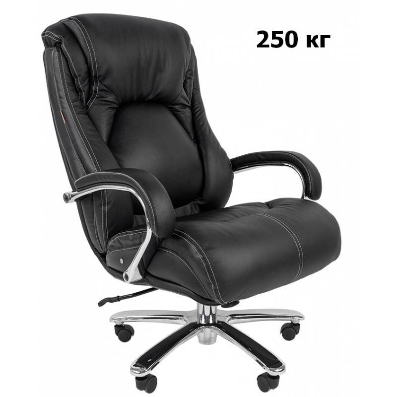 Кресло руководителя СHAIRMAN 402 (черная натуральная кожа) главное фото