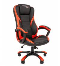 Игровое кресло Chairman game 22 Россия экопремиум черный/красный