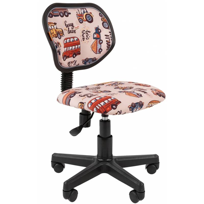 Кресло 106 Kids Черный пластик (ткань велюр Автобус) главное фото