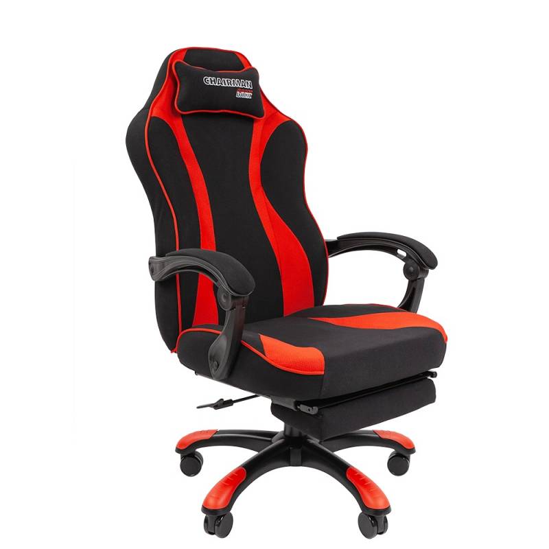 Игровое кресло Chairman game 35 Россия текстиль черно-красный главное фото