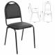 Стул для посетителей РС00Л, черный каркас, кожзам черный главное фото в маленьком размере