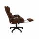 Кресло руководителя Chairman 442 Home  Россия коричневый текстиль. Фото товара с разных ракурсов.