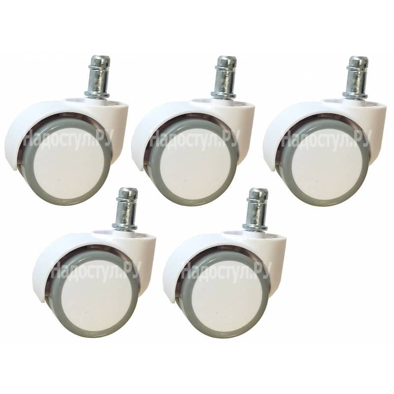 Упаковка белых роликов на полиуретановой основе (5шт) главное фото