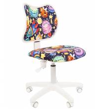 Кресло chairman 102 kids (текстиль НЛО, белый пластик)