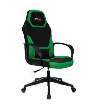 Игровое кресло BRABIX Alpha GM-018, ткань/экокожа, черное/зеленое, 532639, GM-018_532639
