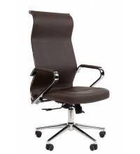 Кресло руководителя Chairman 702 Россия экопремиум коричневый