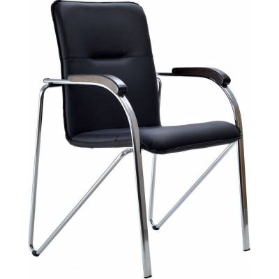 Стул Самба хром (черный)