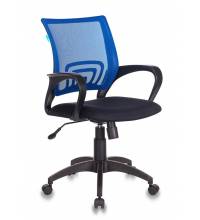 Кресло Бюрократ CH-695N/BL/TW-11 спинка сетка синий TW-05 сиденье черный TW-11