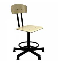 Стул кресло кассира, швеи, ресепшен РС37/РС67ЛФ, на винте, без подлокотников, фанера