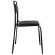 Стул для посетителей, черный каркас, кожзаменитель черный, СМ 7/7-02 К-01. Фото товара с разных ракурсов.